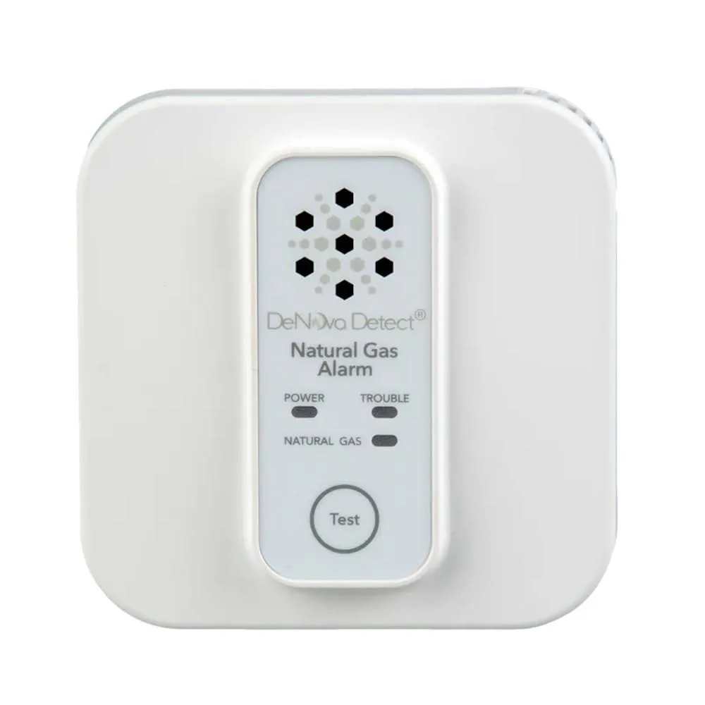 Denova Detect Natural Gas Alarm 10-Year Battery-Operated Natural Gas Detector ...