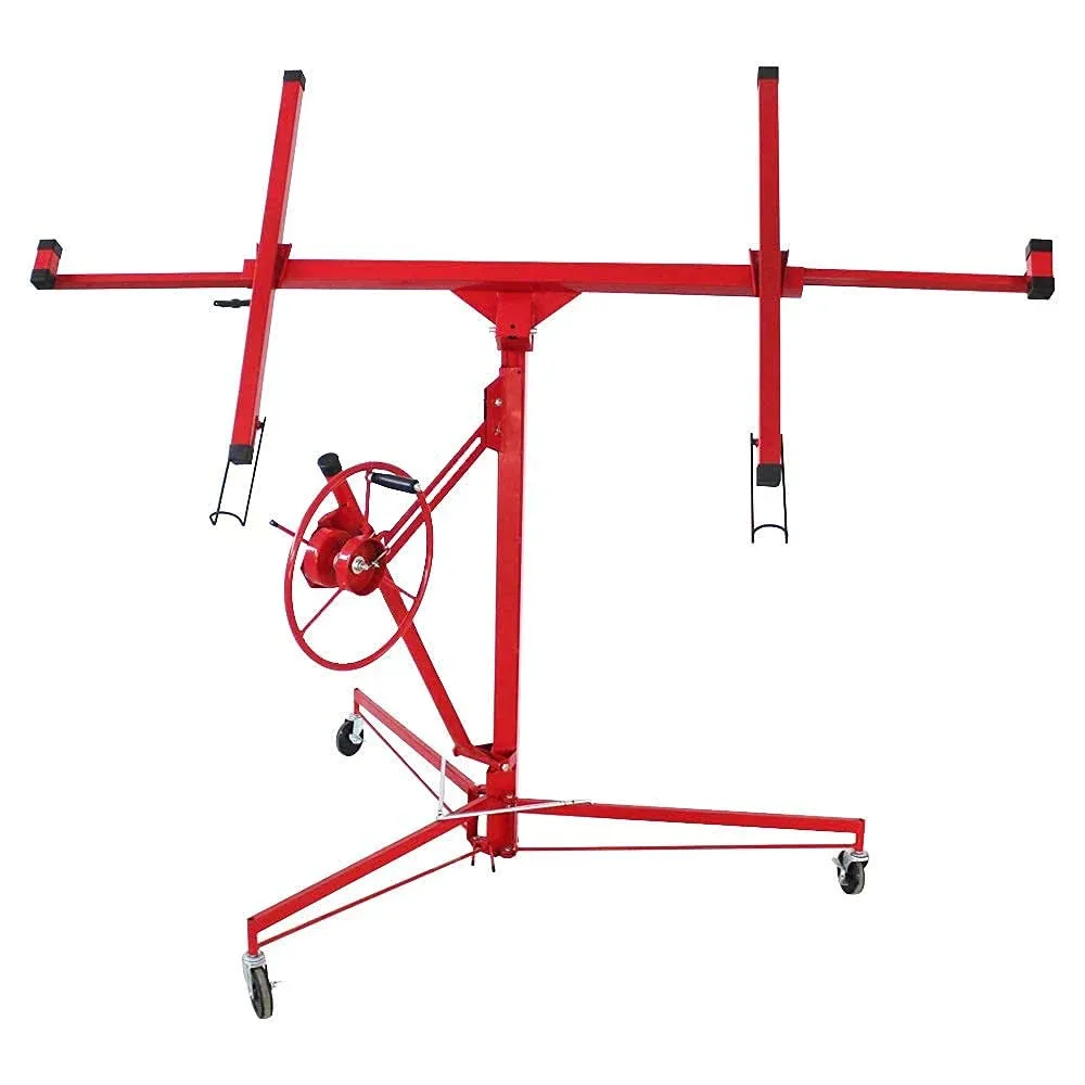 Drywall Lift Panel Portable 11ft Sheetrock Lift Rolling Panel Hoist Jack Lifter ...