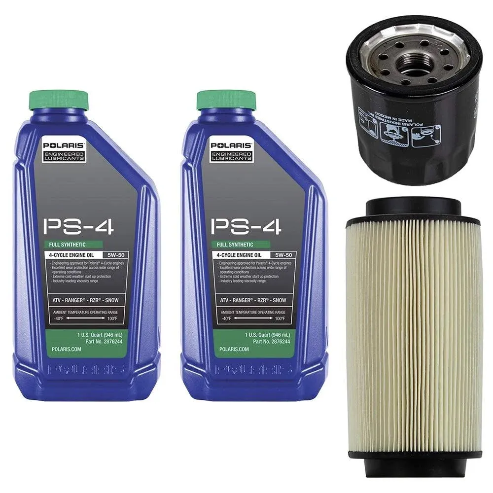 Polaris Genuine OEM PS-4 Oil Change Kit with Air Filter for 2009-2013 Sportsman ...