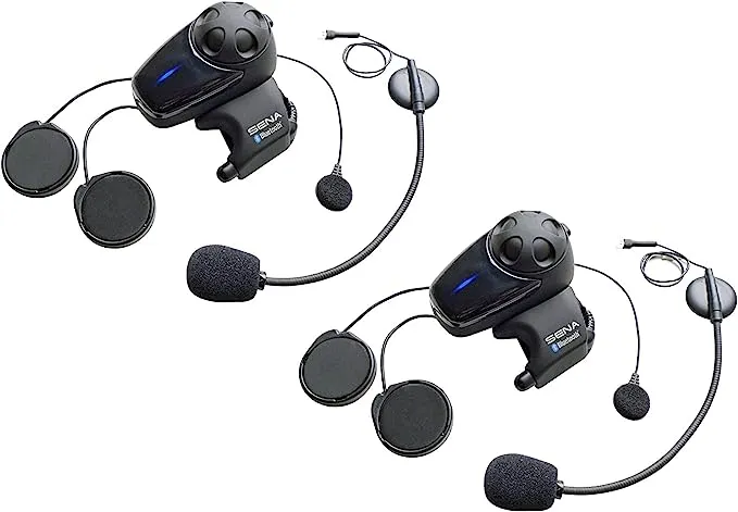 Sena Motorcycle Bluetooth Headset / Intercom with Universal Microphone Kit