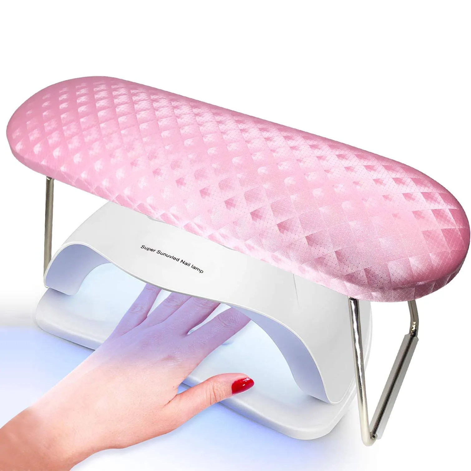 Nail Arm Rest, Hand Rest For Nail Microfiber Soft Leather Manicure Nail Rest With ...