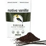 Native Vanilla Powder - Premium Gourmet 100% Pure Ground Vanilla Bean Powder - for Chefs and Homemade Baking, Ice Cream, Coffee