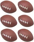 GiftExpress 1 Dozen Foam Mini Football Stress Balls, Mini Sport Balls, Superbowl Party Favour, Football Themed Party Supplies and Giveaways