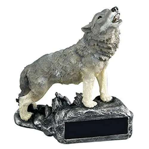 Shop Awards and Gifts Customizable Wolf Howling Mascot Trophy, Includes ...