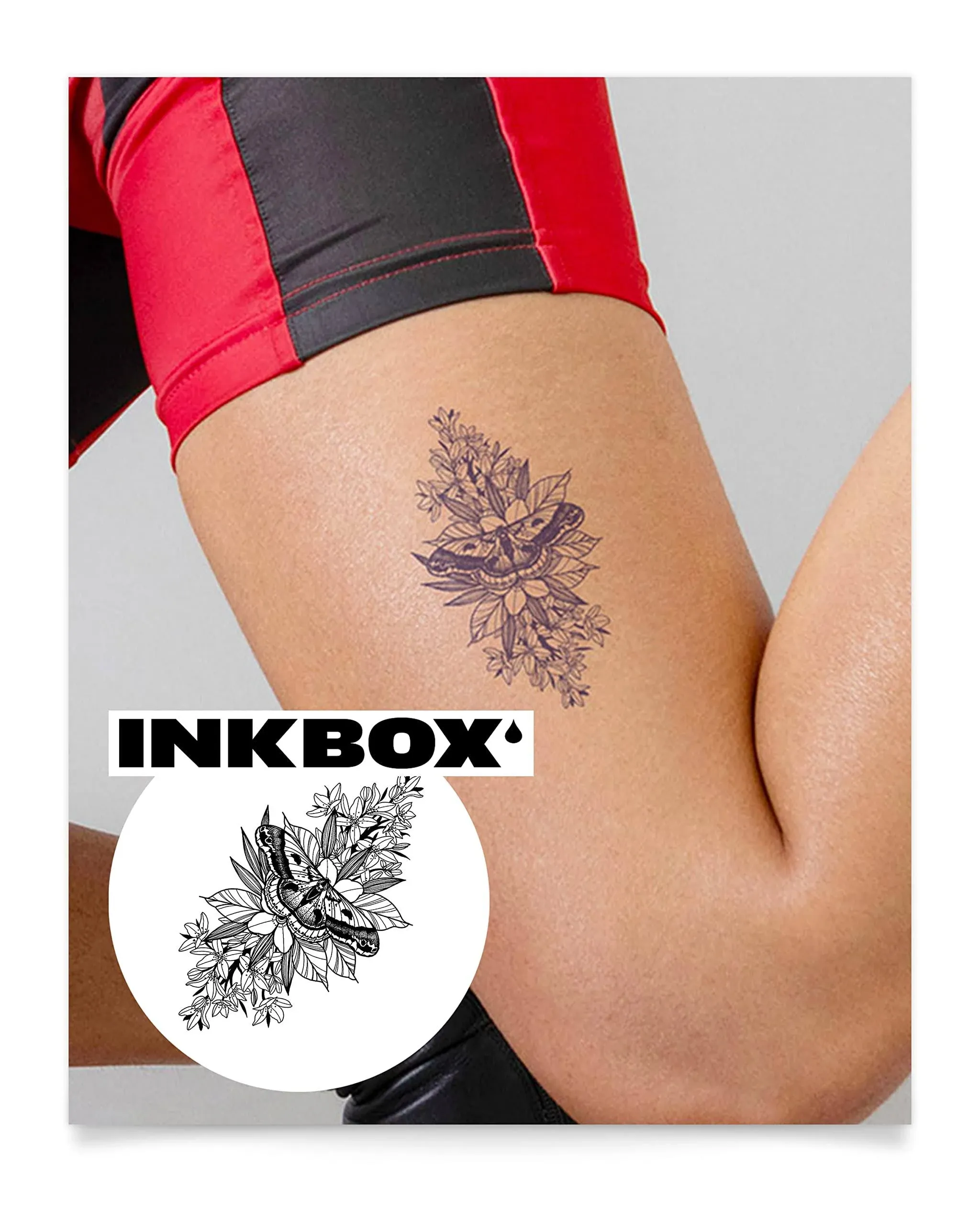 Inkbox Temporary Tattoos, Semi-Permanent Tattoo, One Premium Easy Long Lasting ...