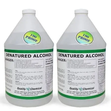 Quality Chemical Denatured Alcohol 190-2 Gallon case