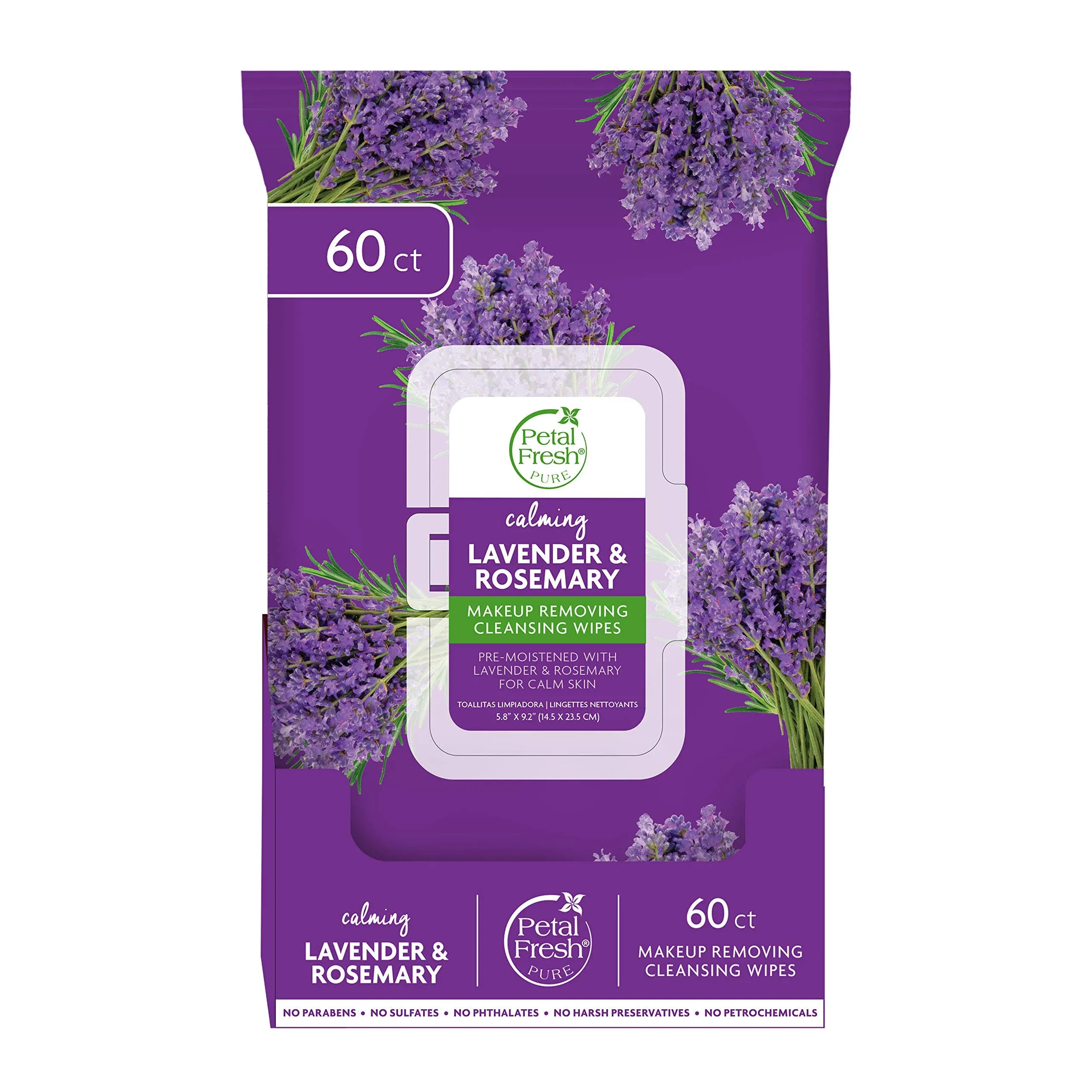 Petal Fresh Lavender Rosemary Makeup Removing Wipes