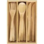 Totally Bamboo "12-Piece Reusable Flatware Set" with Portable Storage Case