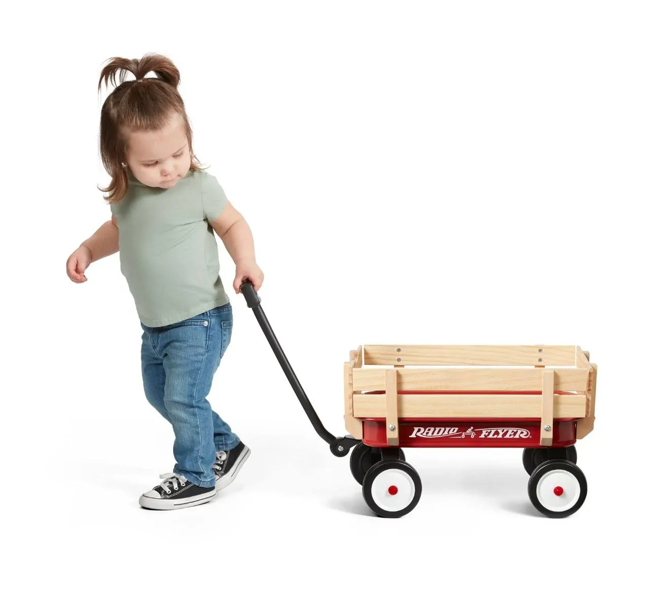 Radio Flyer W8Z My 1st Steel & Wood Wagon Toy, Brown Box