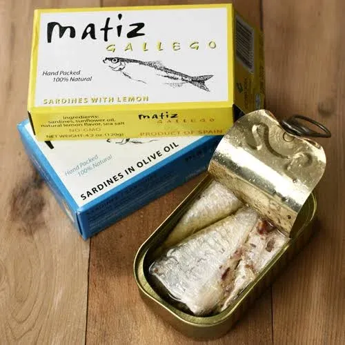 Matiz Gallego Wild Sardines in Olive Oil, 4.2 oz