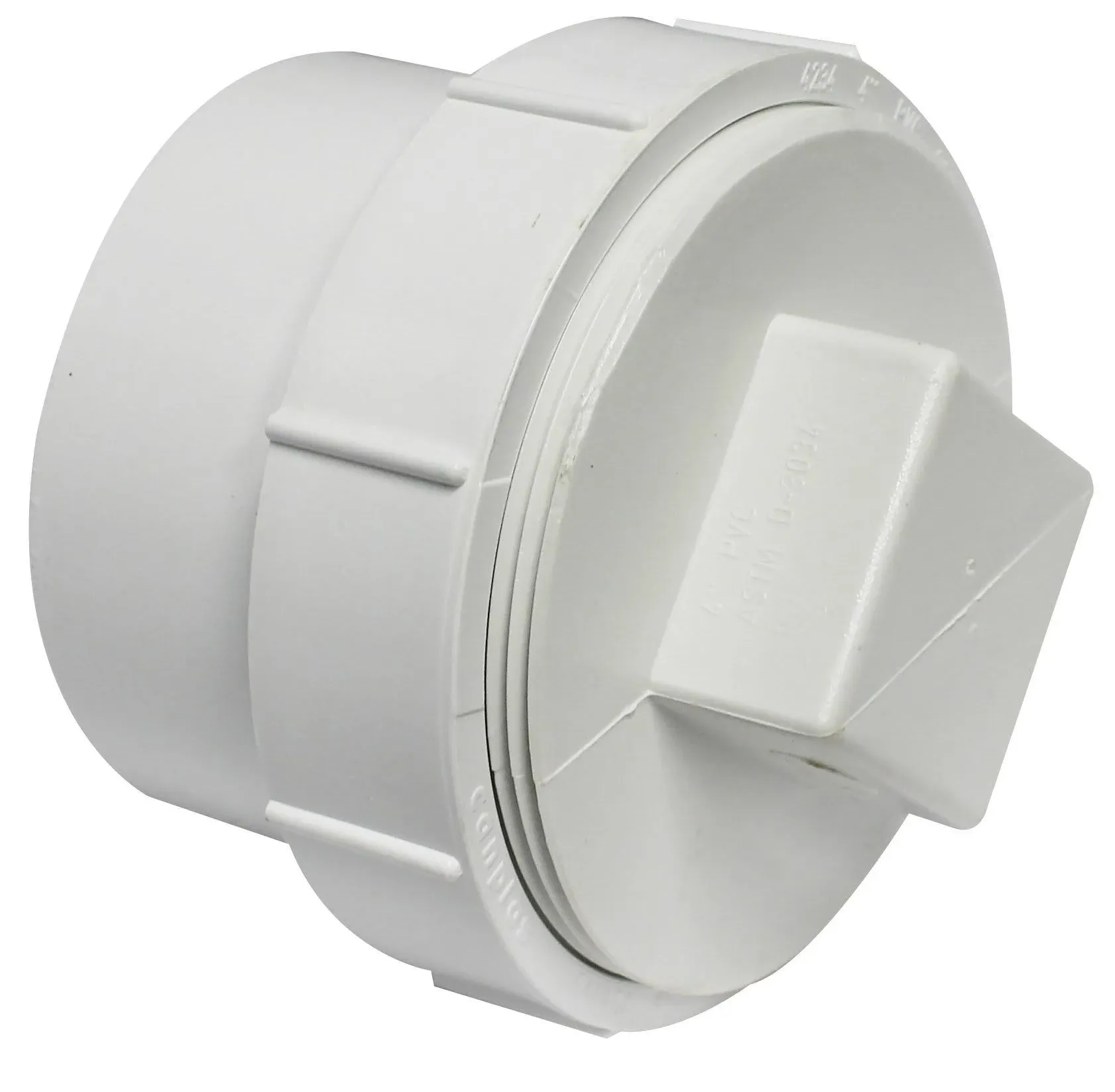 Canplas 414274bc Fitting Cleanout with Threaded Plug, 4 in Hub