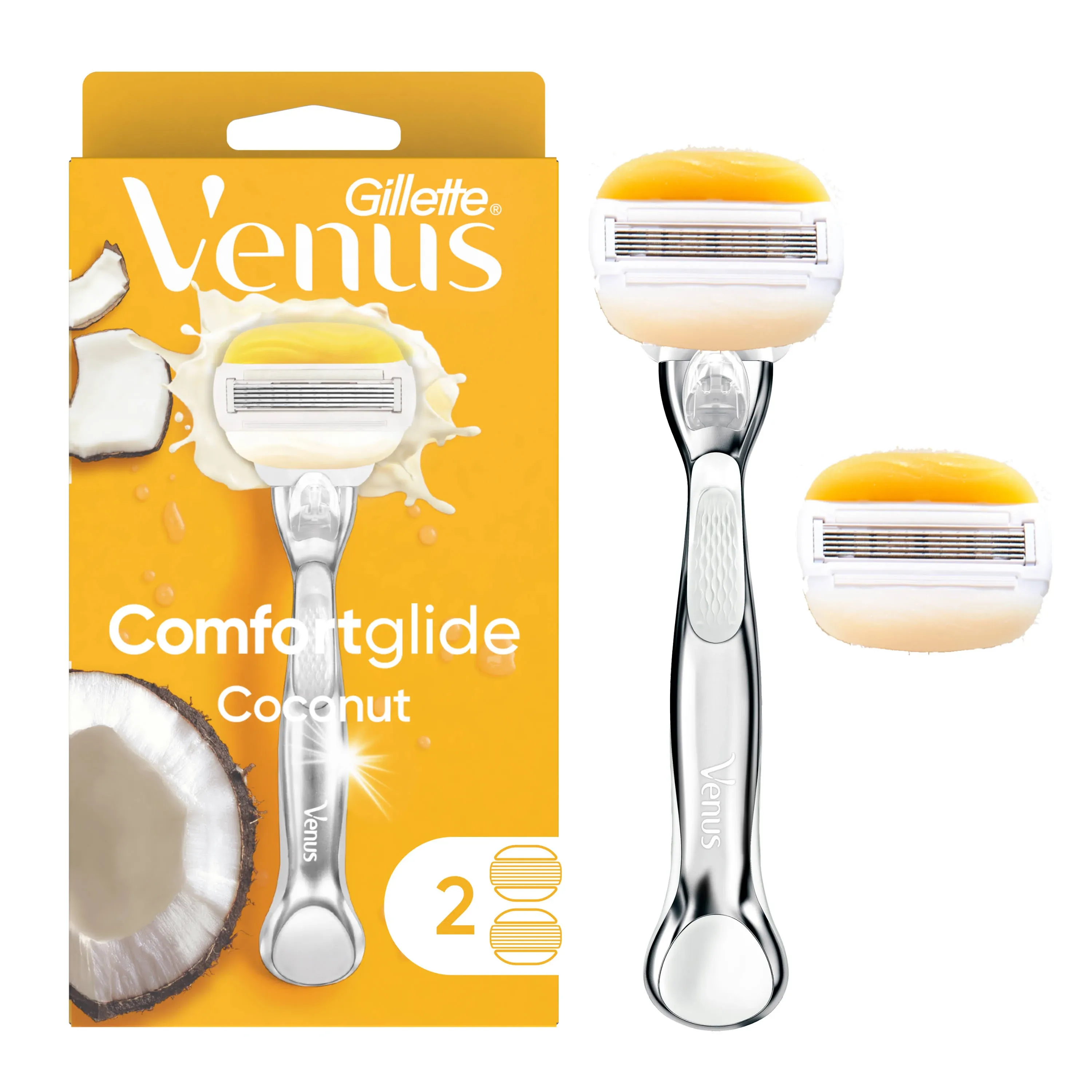 Gillette Venus Razor, Comfortglide, Coconut, 5 Blades