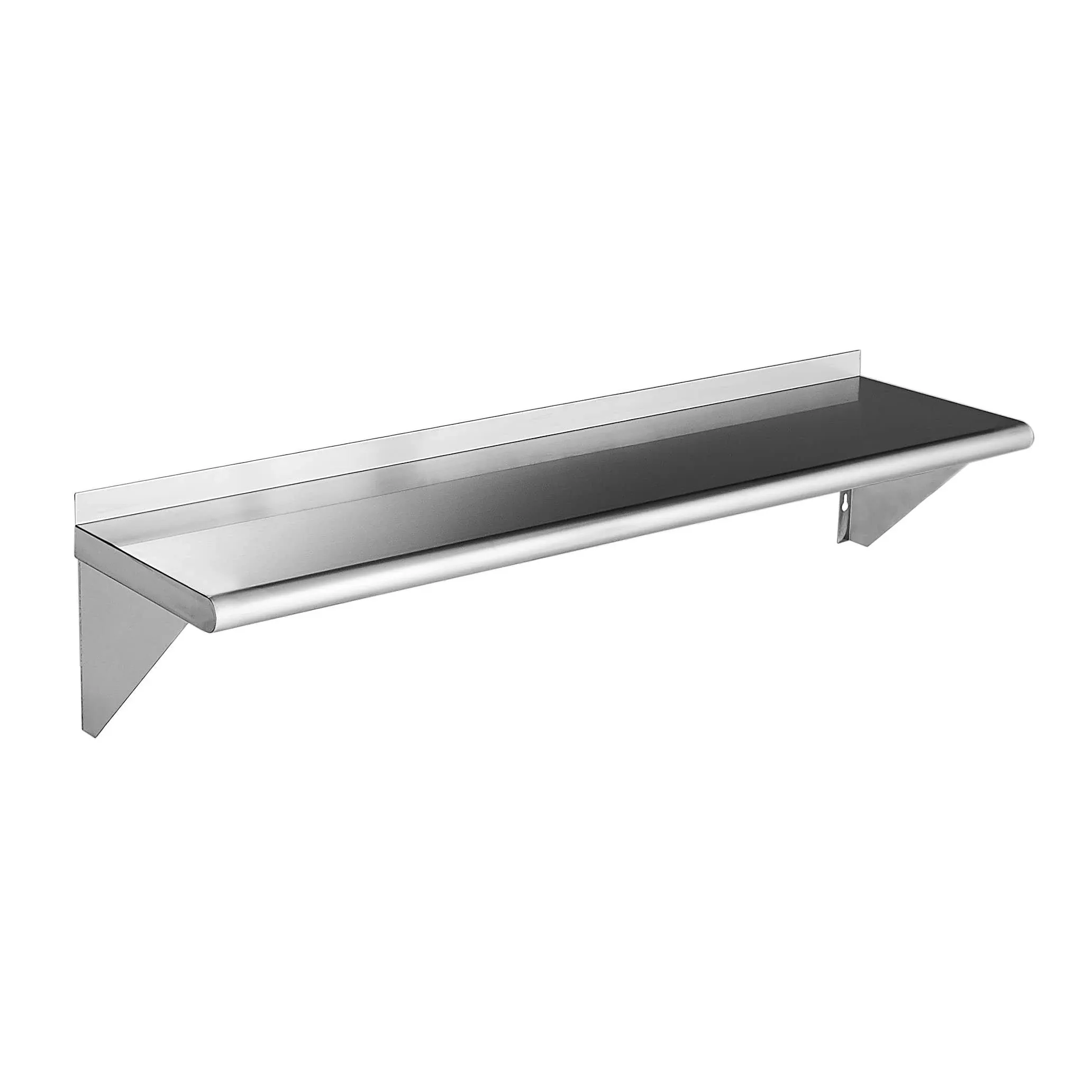 Rockpoint NSF Stainless Steel Shelf 12 X 48 Inches, 230 Lb, Commercial Wall Moun