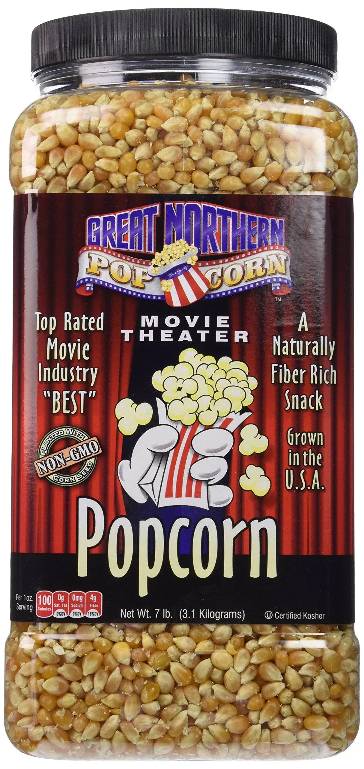 Yellow Popcorn Kernels 7lb Jug of Non-GMO Premium Gourmet Popcorn - Modern - Popcorn Makers - by Trademark Global | Houzz