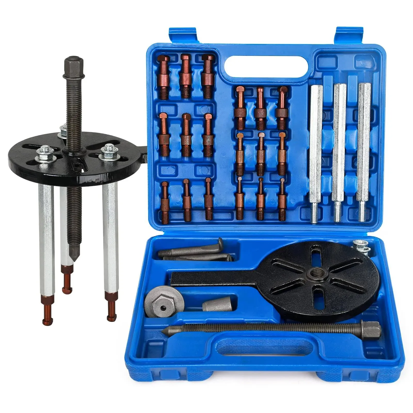 HQSSWUCH 21 in1 Bearing Puller, Bearing Puller Set, Inner Hole Three-Jaw Pull...