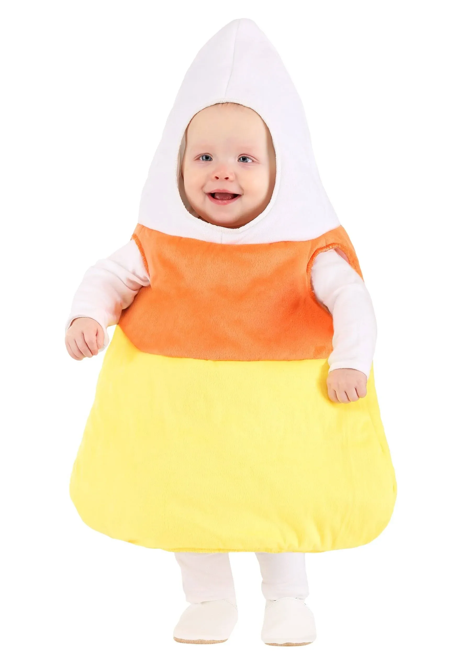 Candy Corn Costume for Infants - Minky Fabric Tunic with Candy Corn Design