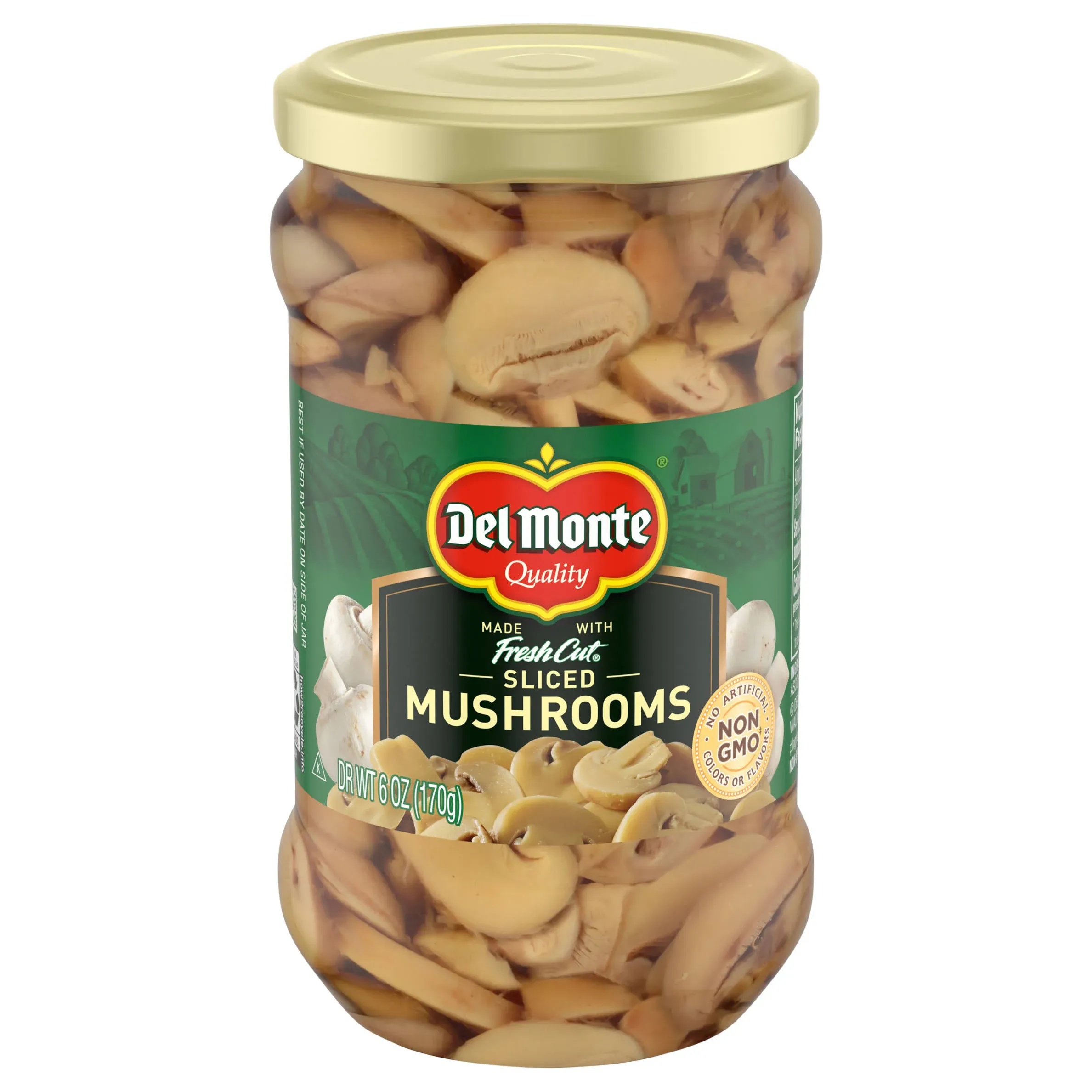 Del Monte Fresh Cut Sliced Mushrooms (6 oz. jar)