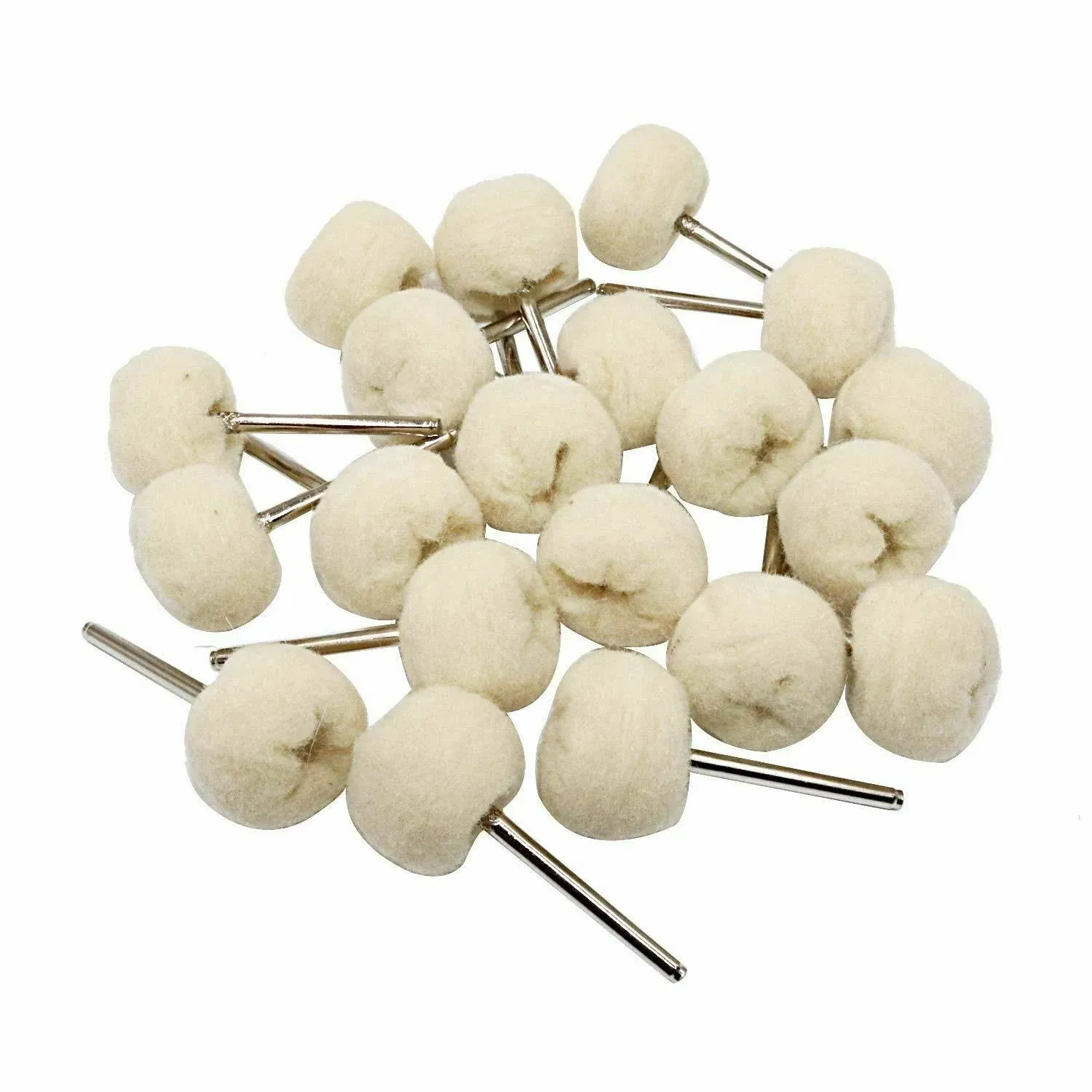 Cotton Polishing Wheel Buff Buffing Wheels Soft Fine Rotary Tool Accessories 3mm