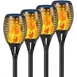 Aityvert Solar Lights 43&#034; Flickering Flames Torch Lights Outdoor Waterproof L...