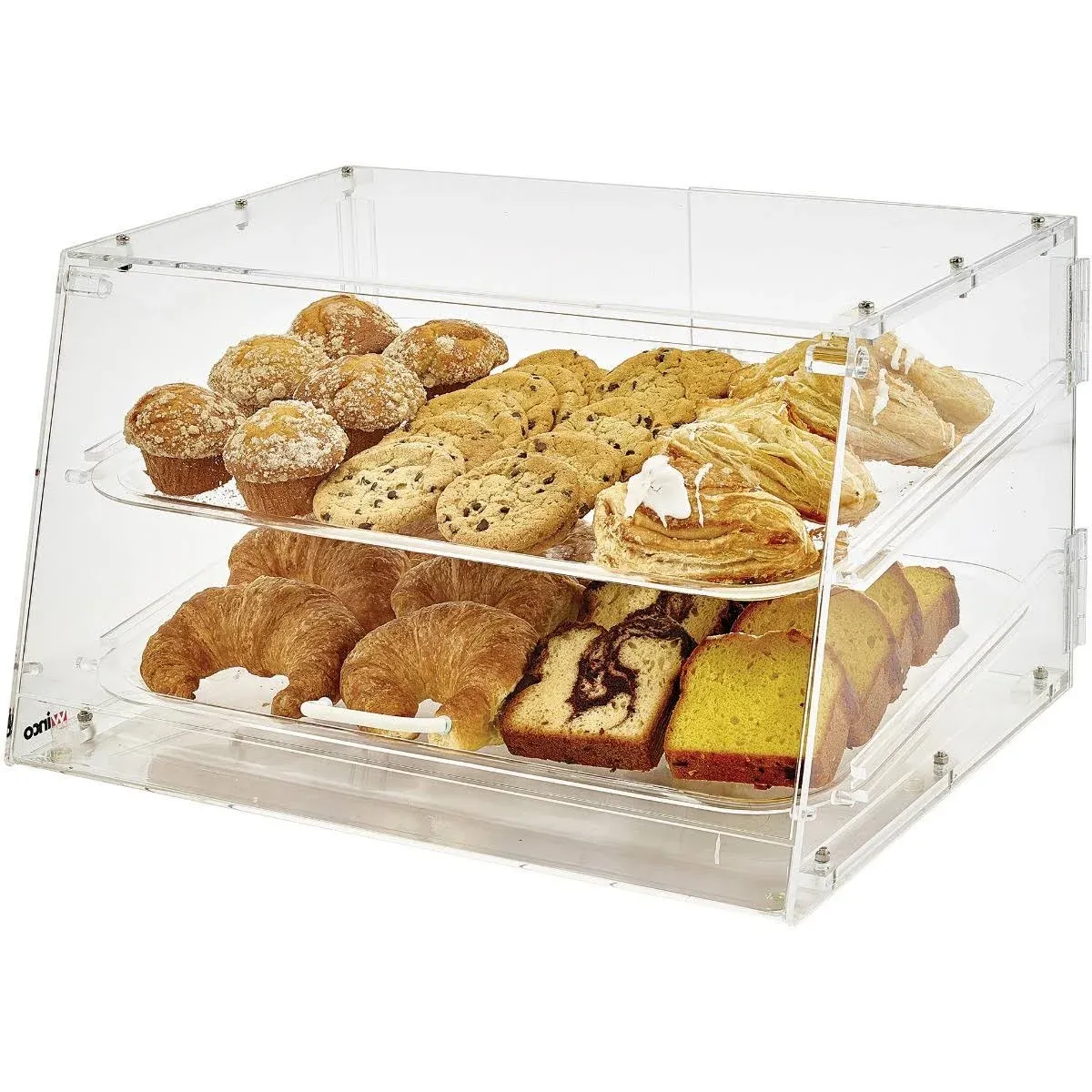 Winco ADC-2 Acrylic Display Case, 2 Tray