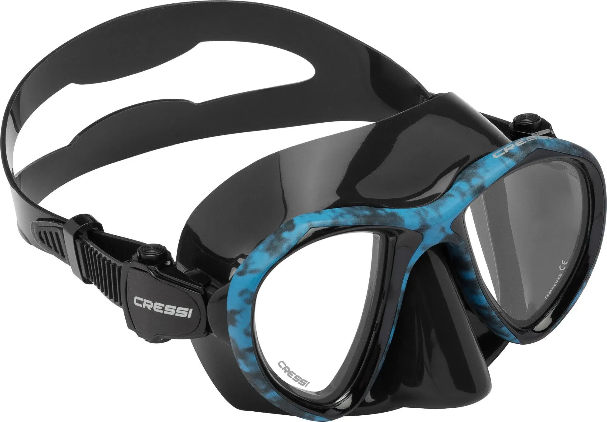 Cressi Adult Free Diving Photographer Low Volume Mask with Silicone Skirt- Metis Quality Since 1946