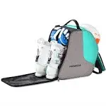 Ski Boot Bag - Boot Bag Kids Waterproof Ski Boot Snowboard Boot Bag Travel Ski Boot and Helmet Bag for Goggles, Gloves, Ski Apparel & Boot Storage (Dry& Wet Separate Compartments)