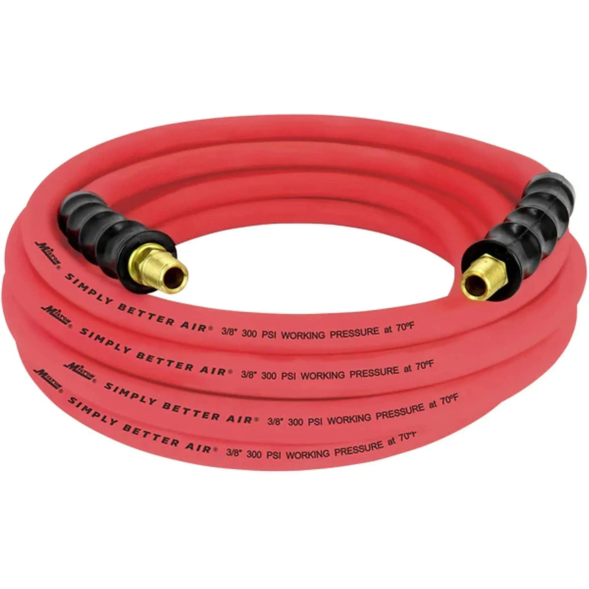 Milton Industries, Inc. ULR382514 Air Tool Rubber Hose, Ultra Lightweight, 1/4 In. NPT x 25 Ft.