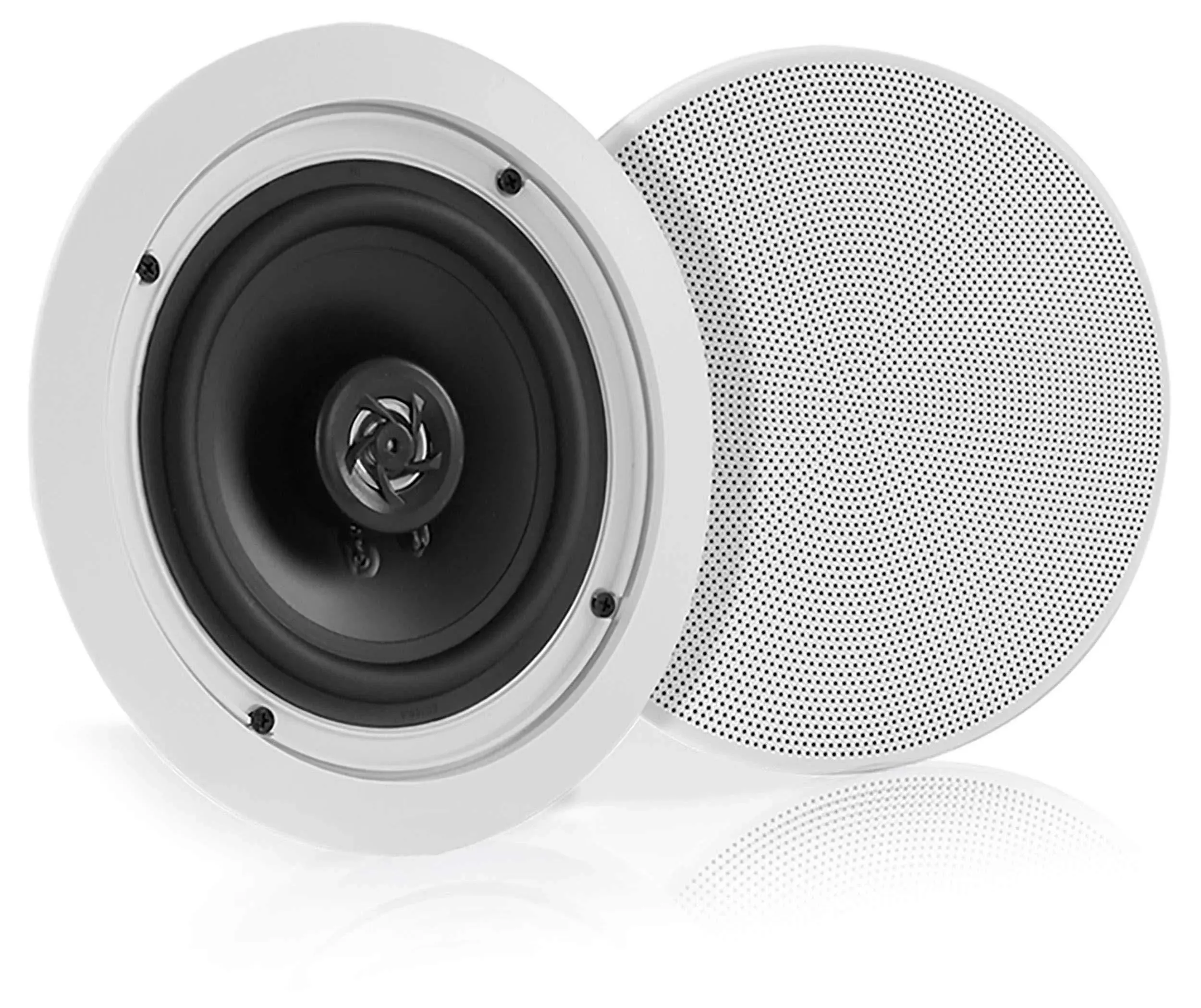 Dual 5.25’’ Bluetooth Ceiling Wall Speakers, 2-Way Flush Mount Home Speaker Pair