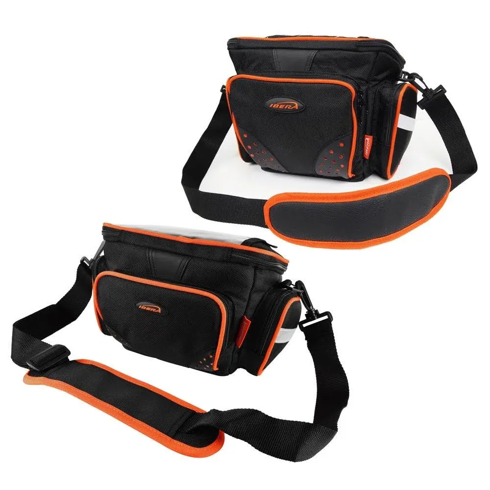 Ibera Bike Handlebar Bag for Camera Equipment, Clip-on Quick Release Bicycle ...