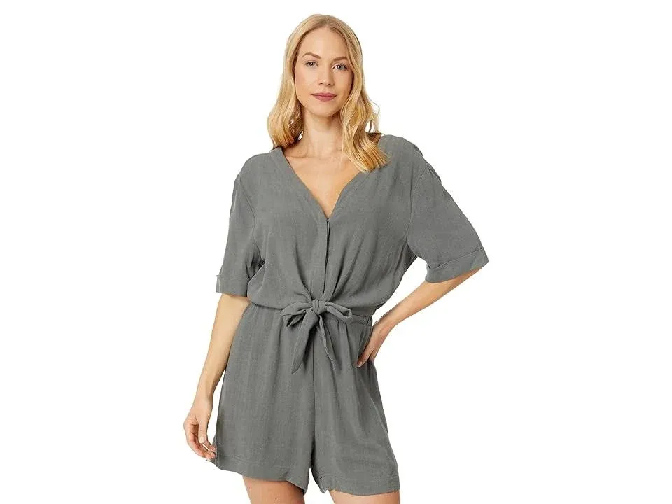 Splendid - Nolan Romper - Soft Vintage Olive Branch