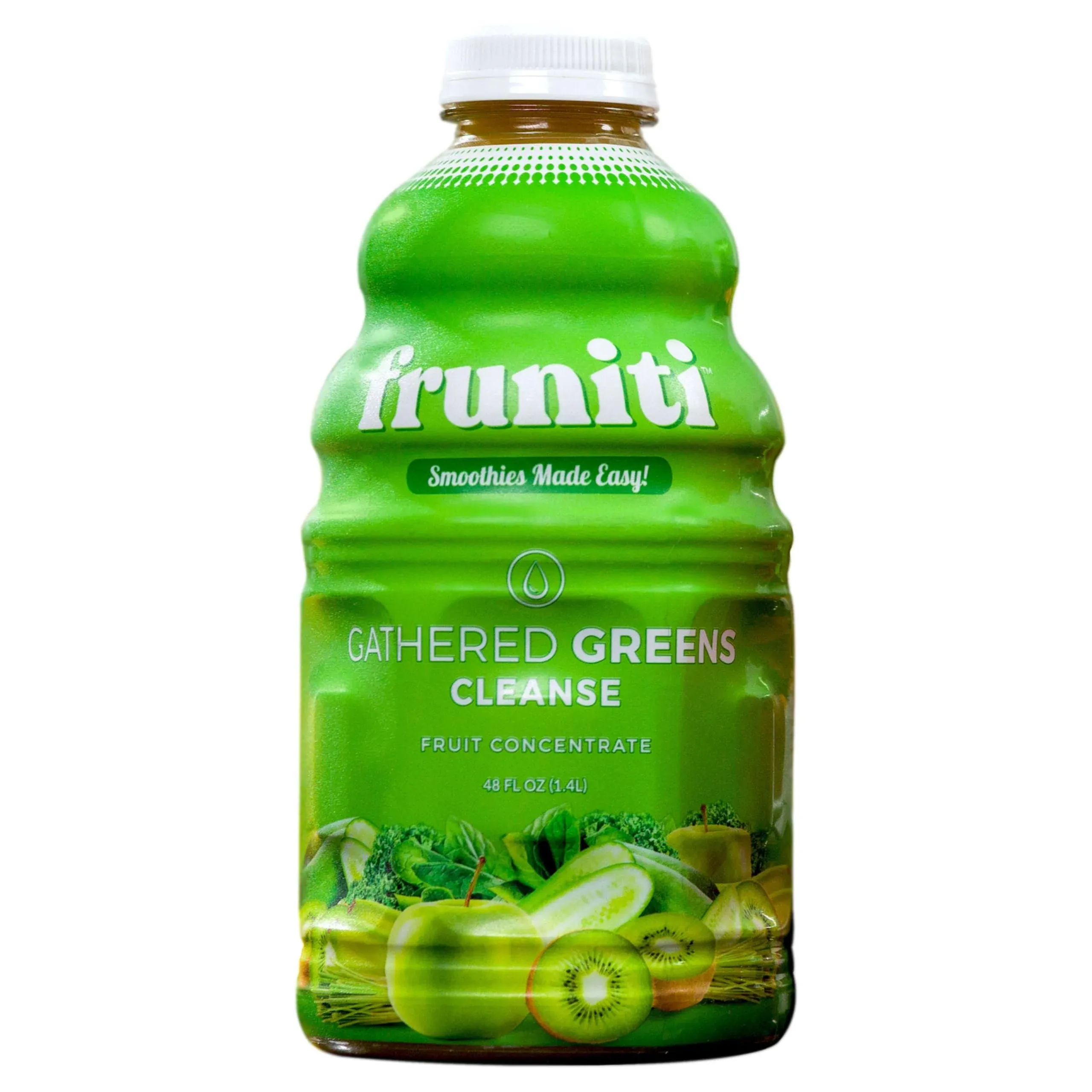 ZA@ FRUNITI Gathered Greens Cleans Fruit Smoothie Mix 48 fl oz Bb 10/23 (As-Is)