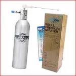 FIRSTINFO Aluminum Can Pneumatic/Manual Refillable Fluid Pressure Storage Spraye