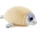 Chubby Blob Young Seal Pillow Soft Plushies, Cute Ocean Stuffed Animals Plush Toy, Room Decor,Throw Pillow Doll Big Plush Toys Gift for Girlfriend,Boys, Girls (Small(12 in))