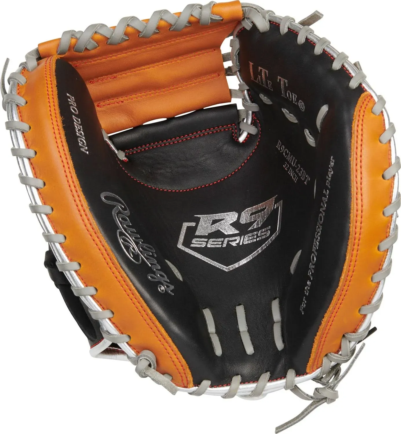 Rawlings R9 ContoUR 32.00" Catcher's Mitt: R9CMU-23BT