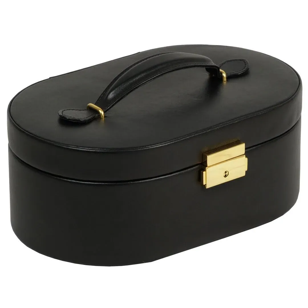 Wolf 280502 Heritage Oval Jewelry Box Black