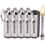 Permanent Match, Pack of 5, the Forever Lighter, Emergency Fire Starter Striker.