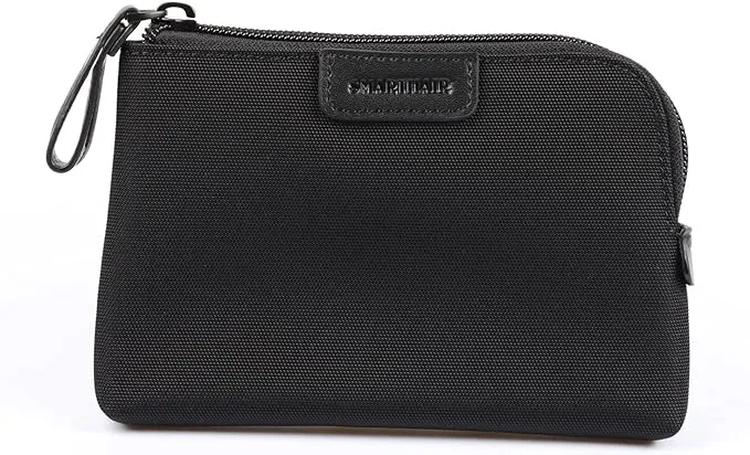 SMARTHAIR Coin Purse Change Wallet Pouch Nylon Card Holder for Women,Black,YS004