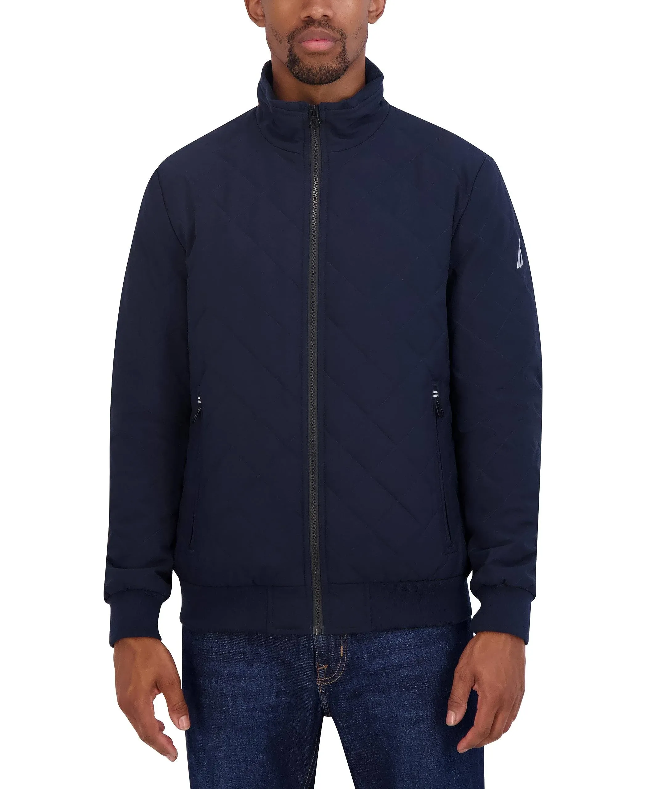 Water Resistant Quilted Bomber Jacket