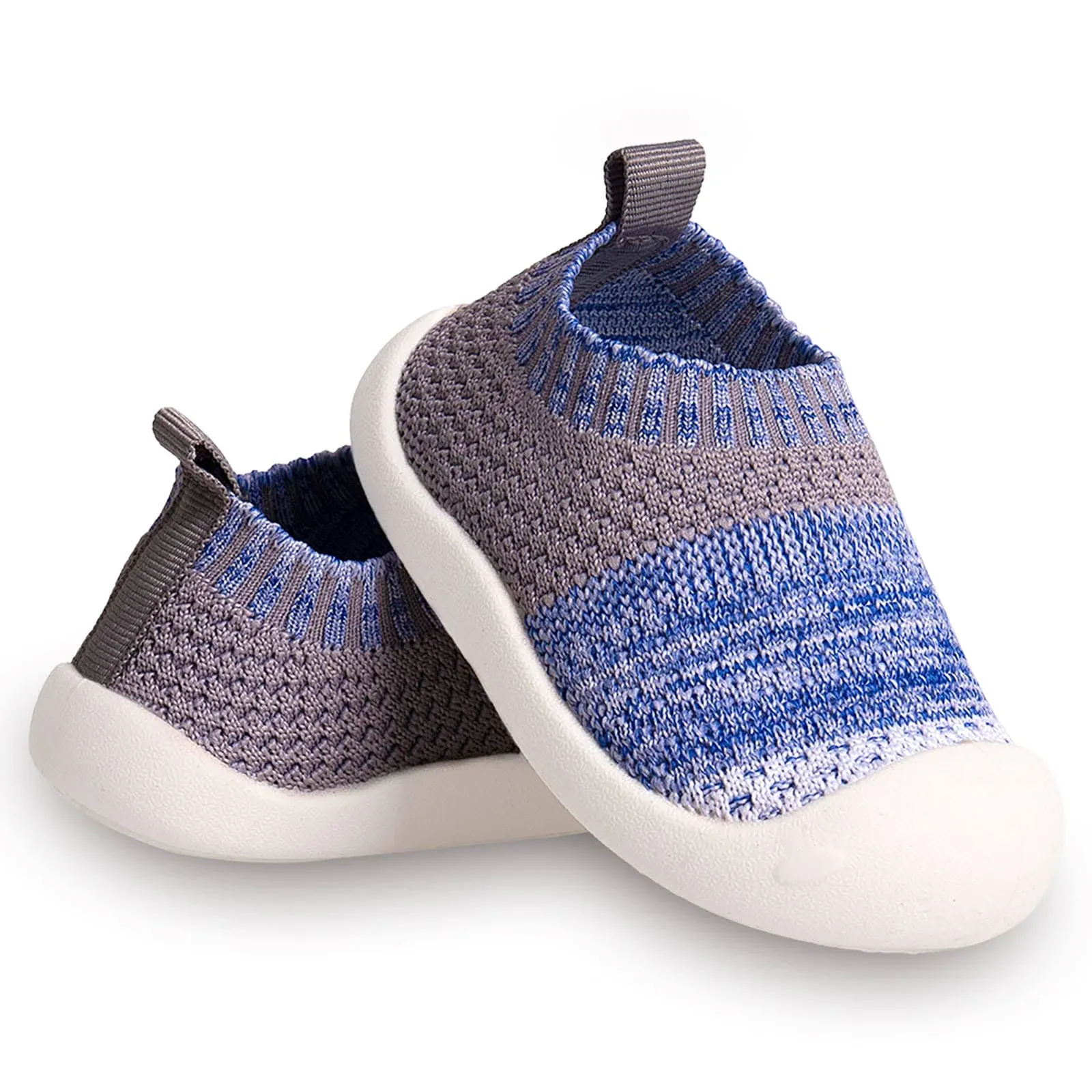 Baby First-Walking Shoes 1-4 Years Kid Shoes Trainers Toddler Infant Boys Girls Soft Sole Non Slip Cotton Canvas Mesh Breathable Lightweight TPR Material Slip-on Sneakers Outdoor