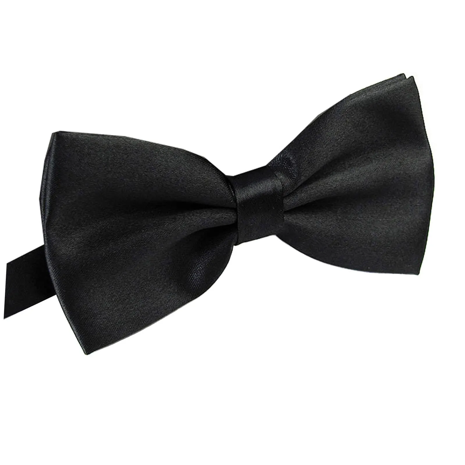 Mens Bowtie PreTied Adjustable Necktie Solid Color Formal Wedding Party Tuxedo