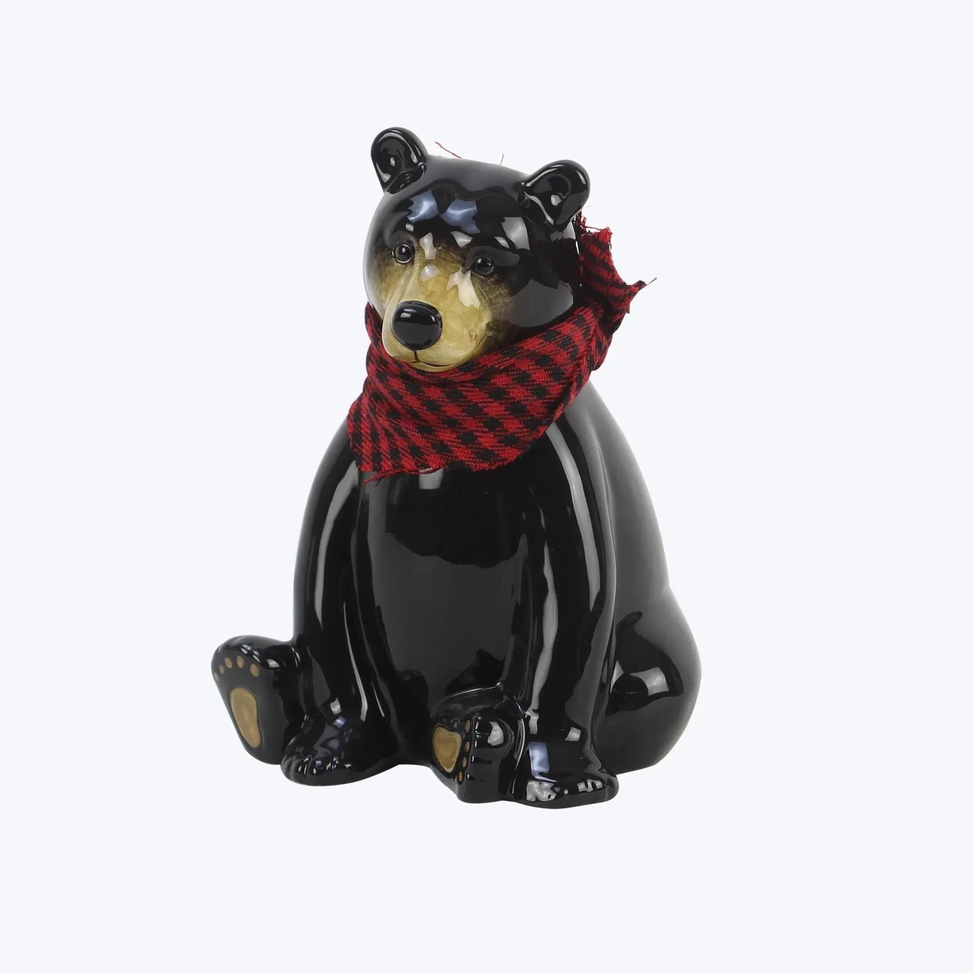 Black Bear Ceramic Coin Bank