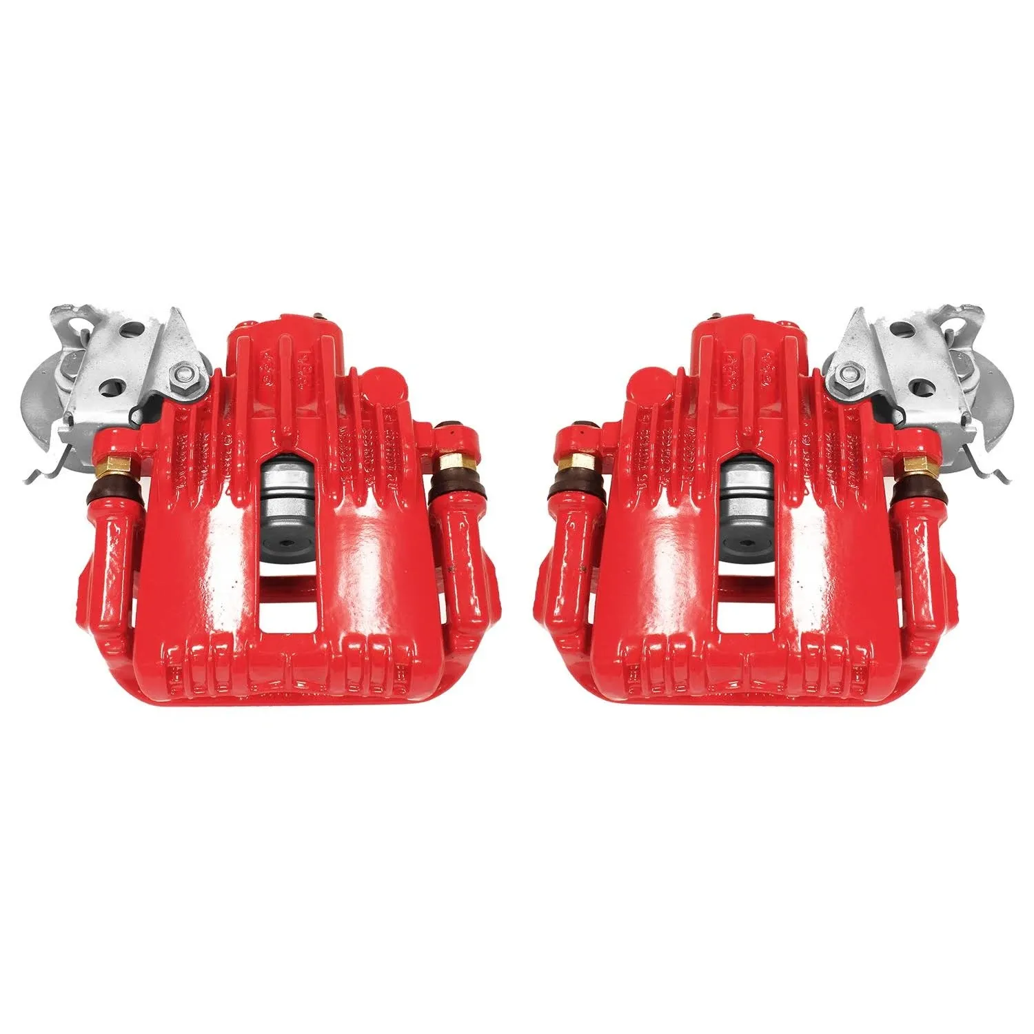 Power Stop 93-97 Chevrolet Camaro Rear Red Calipers w/Brackets - Pair