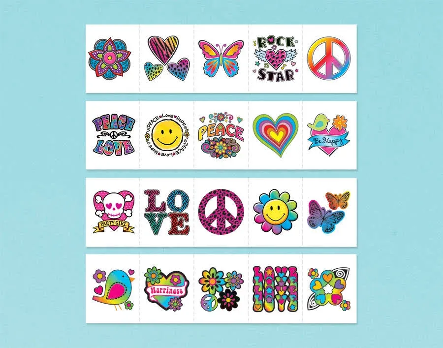 Amscan Tween Tattoos | Party Favor | 120 Ct.