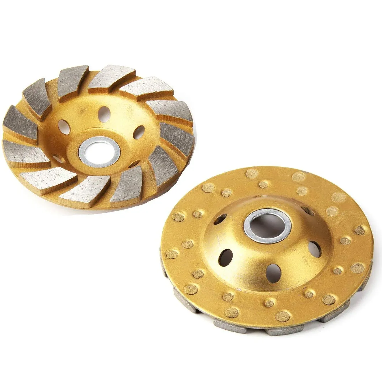 4 Inch Concrete Turbo Diamond Grinding Cup Wheel 12 Segs Heavy Duty Angle Grinder Wheels for Angle Grinder