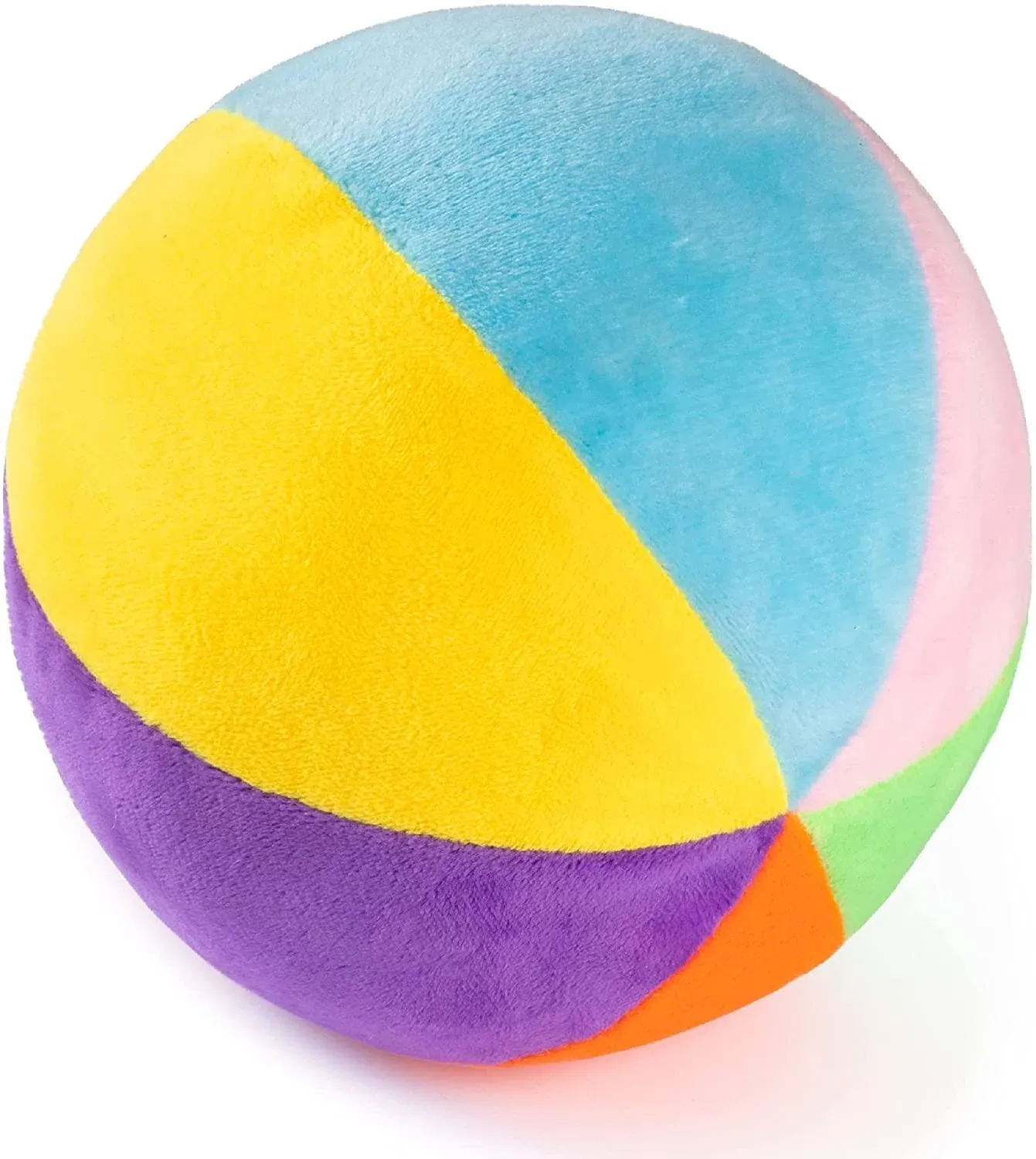 Plush Creations Rainbow Fabric Ball Rattle