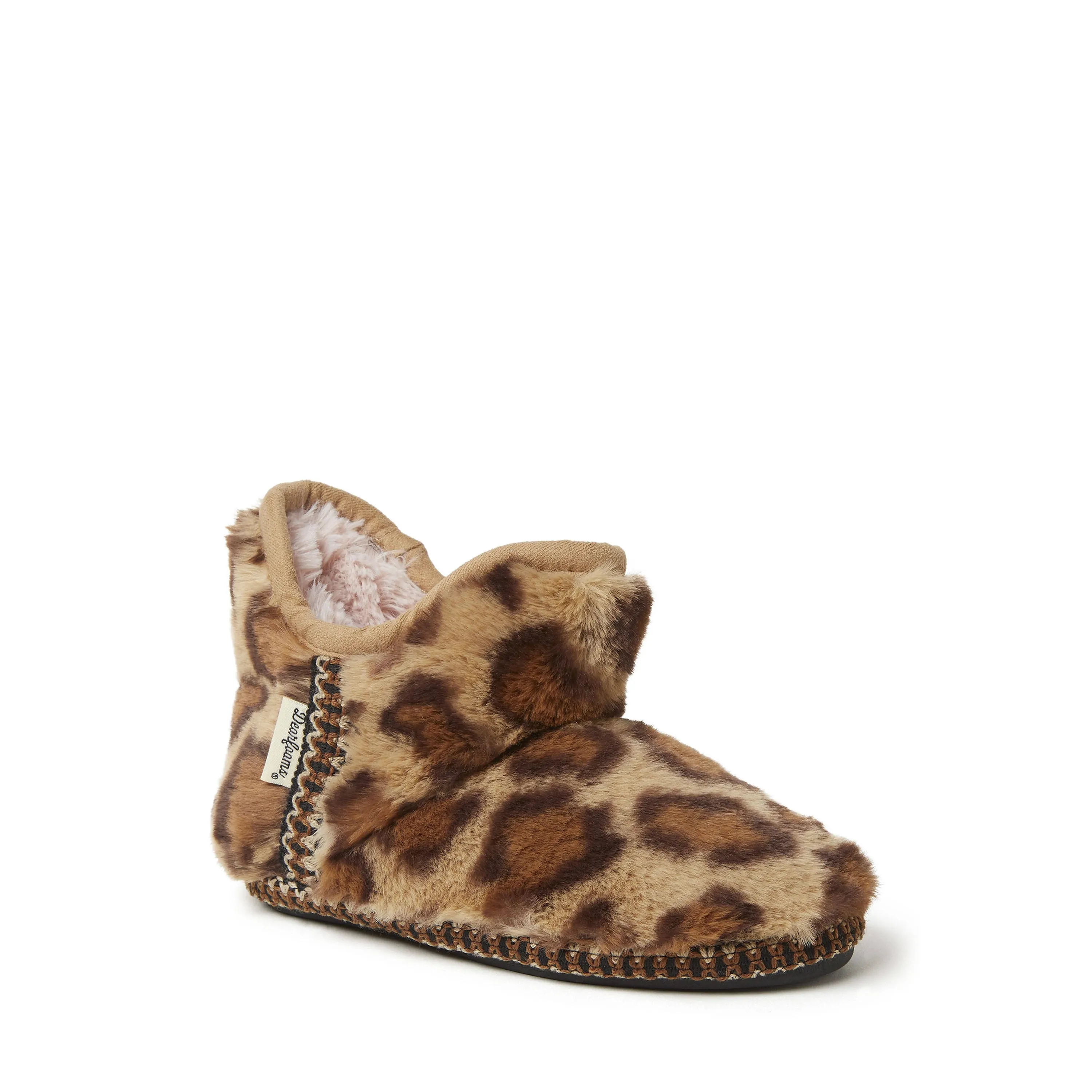 Dearfoams Kids Charlotte Furry Bootie Slipper