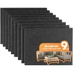 Furniture Pads 9 Pieces 8&#034; x 6&#034; x 1/5&#034; Furniture Felt Pads Self Adhesive, Black