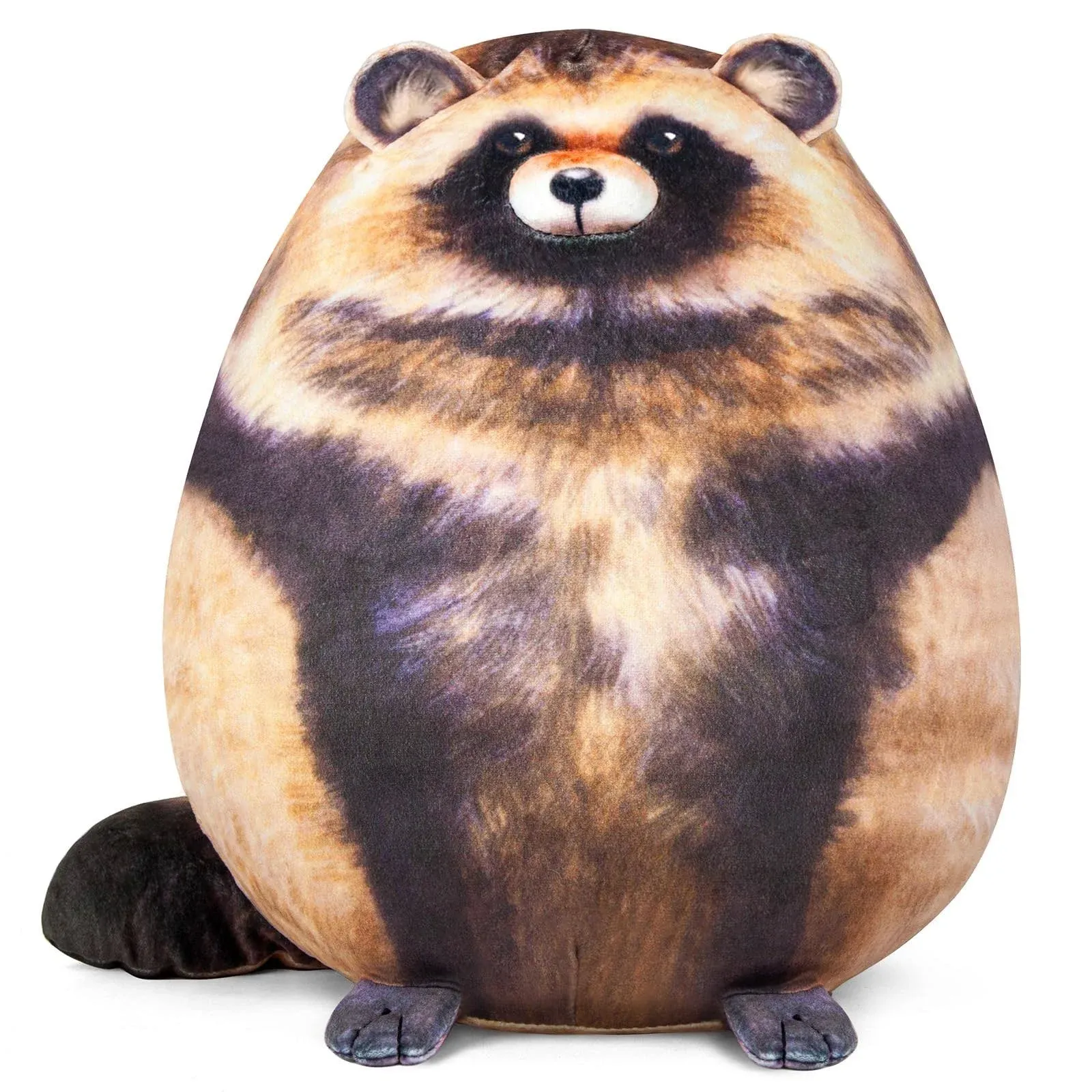 Raccoon Plush Pillow, Cute Raccoon Stuffed Animals Plush Toy,Soft Raccoon Plushie Hugging Pillow for Sleeping,Kawaii Plush Throw Pillow Doll Big Plush Toys for Kids Girls Boys(13inch)