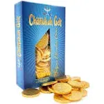 Hanukkah Gelt Milk Chocolate Gold Coins Candy, (90 ct) 16-Ounce Pack