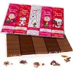 Peanuts Chocolate Valentines Day Variety Gift Pack, Snoopy Gourmet Bar Snack Set ...